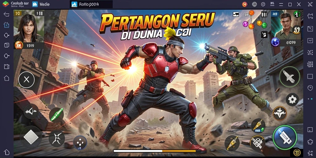 Screenshot ADI99 menampilkan aksi seru dalam pertempuran.