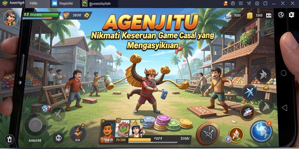 Screenshot AGENJITU menampilkan gameplay seru di mini-games.