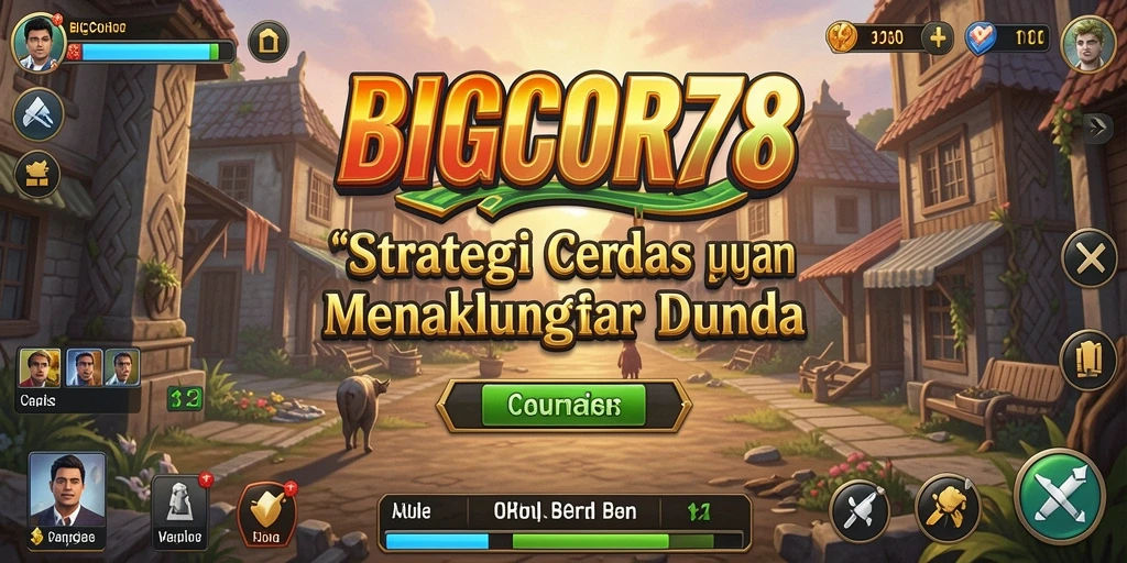 Screenshot menunjukkan taktik perang yang memukau dalam BIGCOR78.