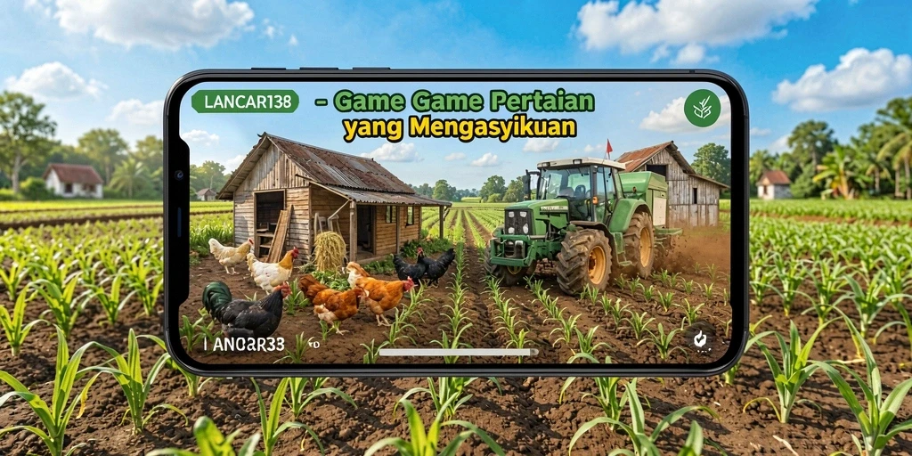 Tampilan gameplay yang menakjubkan dari LANCAR138, menunjukkan aktivitas bertani.