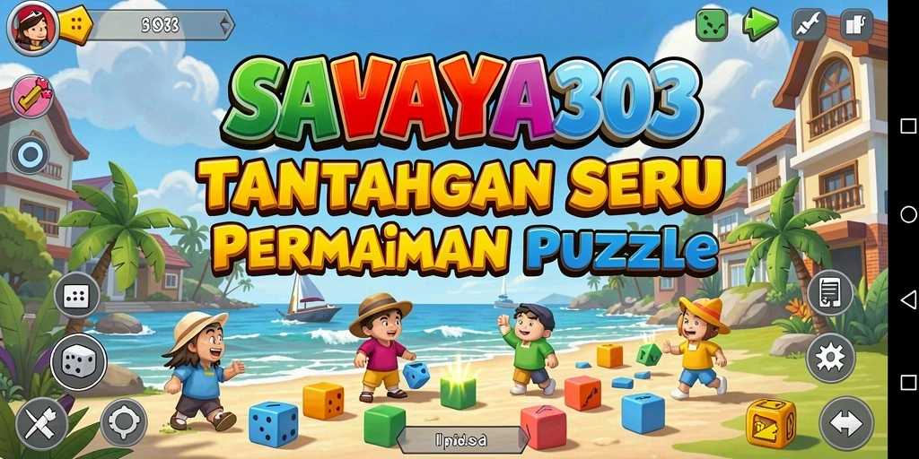 Tampilan gameplay puzzle yang seru dan menantang di SAVAYA303.