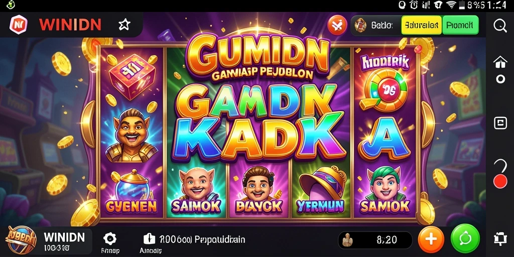 Gameplay menarik dari aplikasi Slot WINIDN dengan efek visual yang menawan.